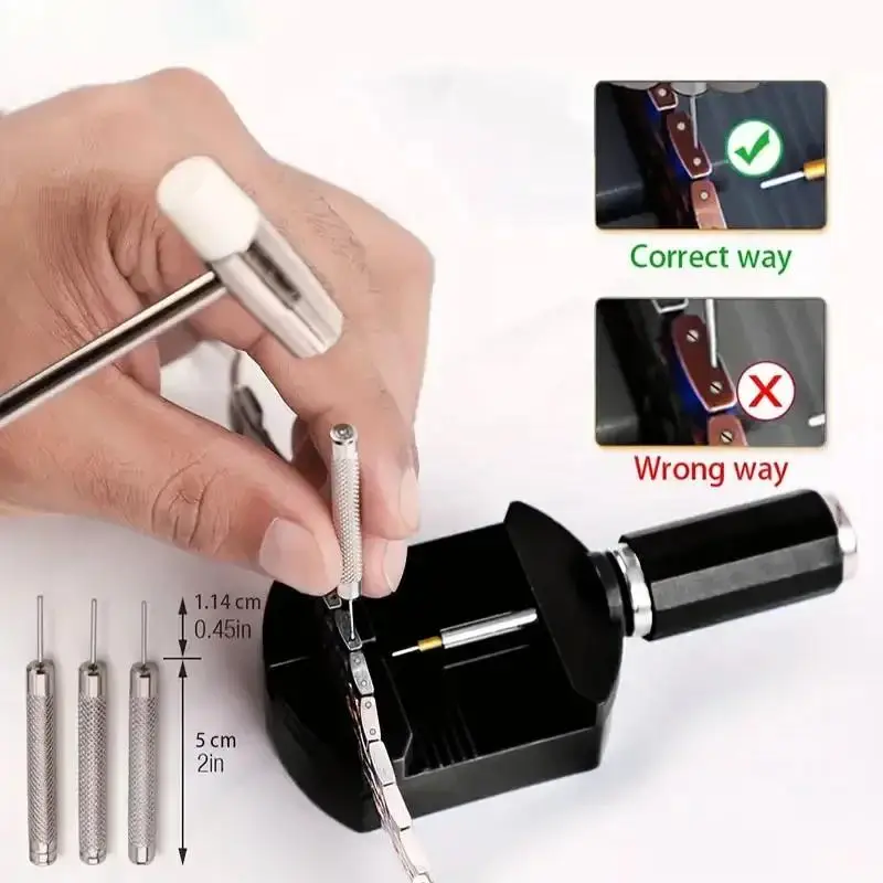 11-Piece Watch Band Adjustment and Repair Toolkit