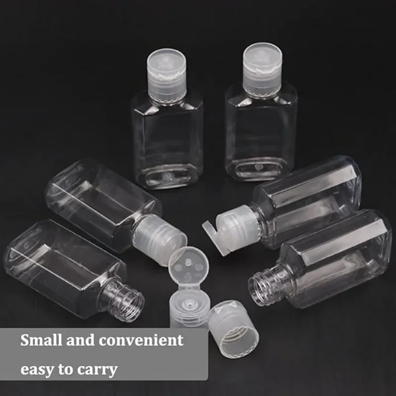40-Pack Refillable Travel-Size Bottle Set for Toiletries and Sanitizers