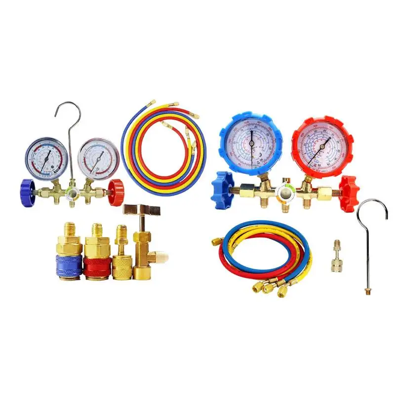 3WayRefrigerantGaugeACDiagnosticManifoldFreonGaugeSetForR12
