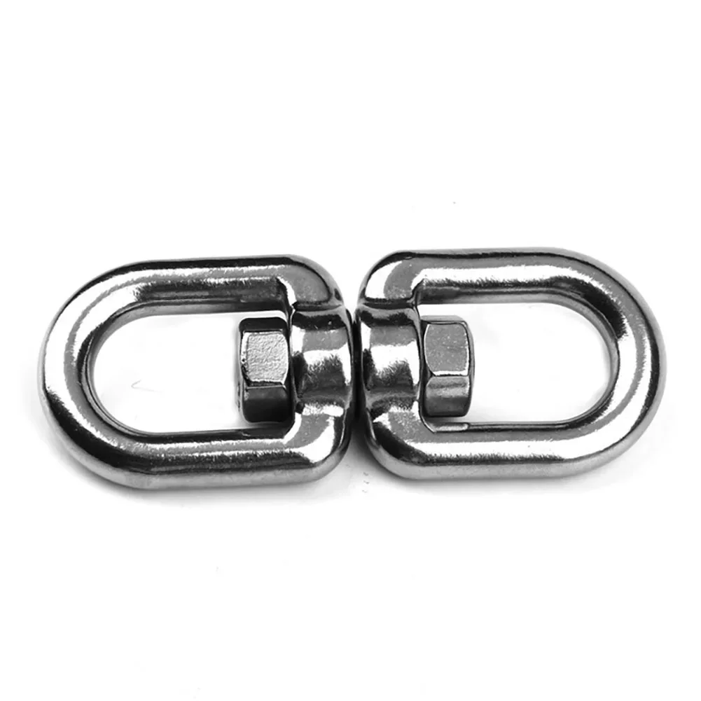 Premium 304 Stainless Steel Double Ended Swivel Eye Hook