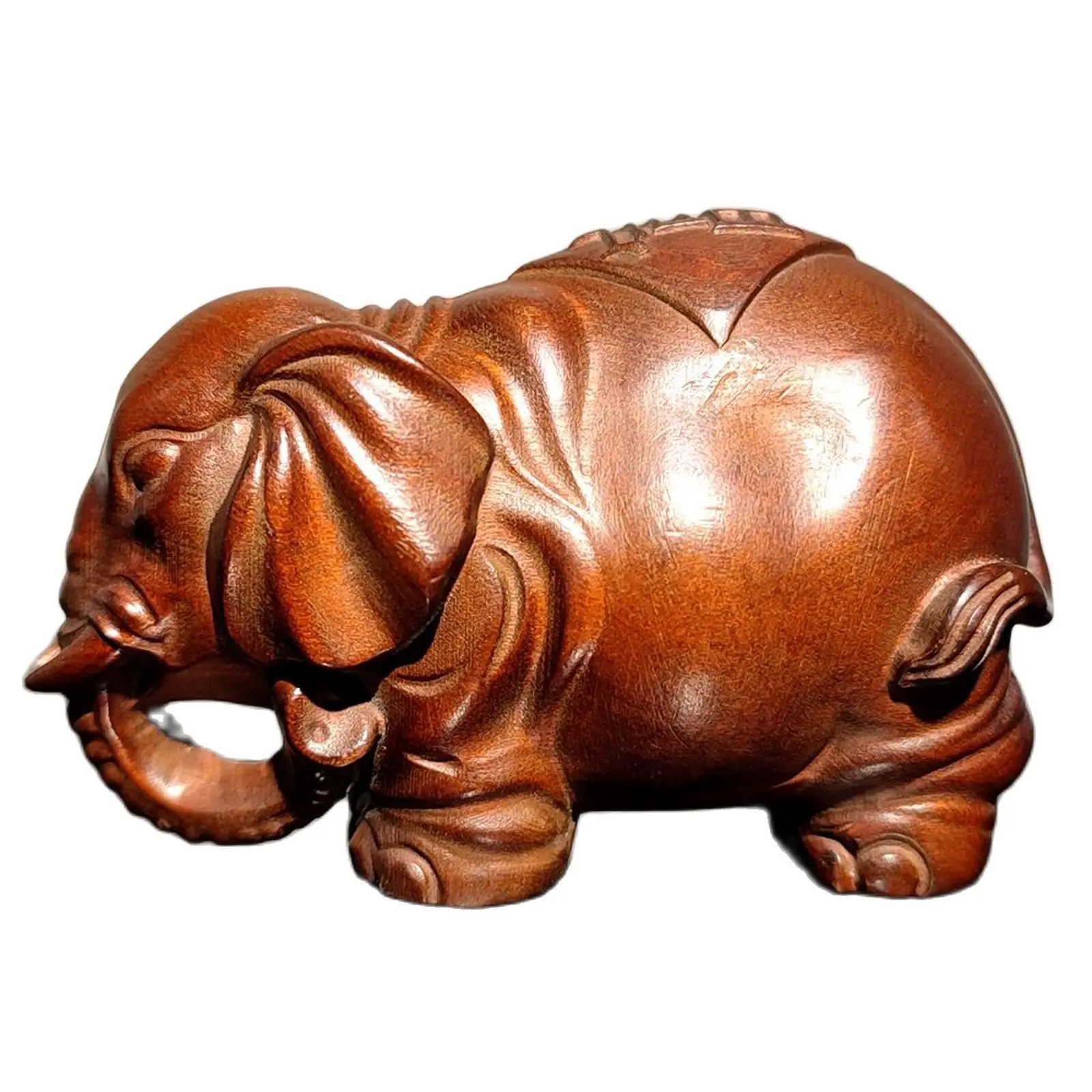 

Home decoration elephant wooden statue decor living room wood carved wealth gift