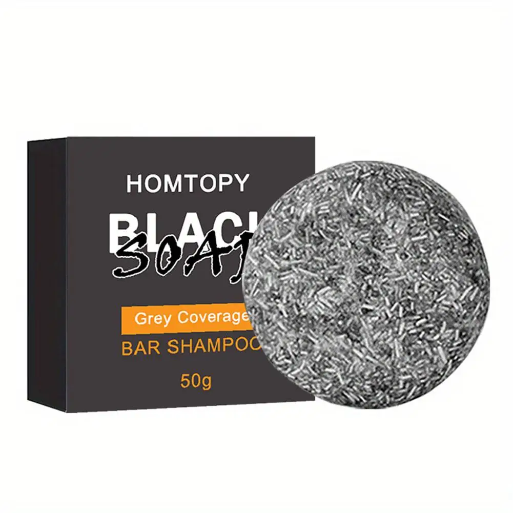 Description Picture 4 of itemNew Hair Darkening Soap Shampoo Bar Fast Effective Repair Gray White Color Dye Body Natural Organic Conditioner Beauty Health