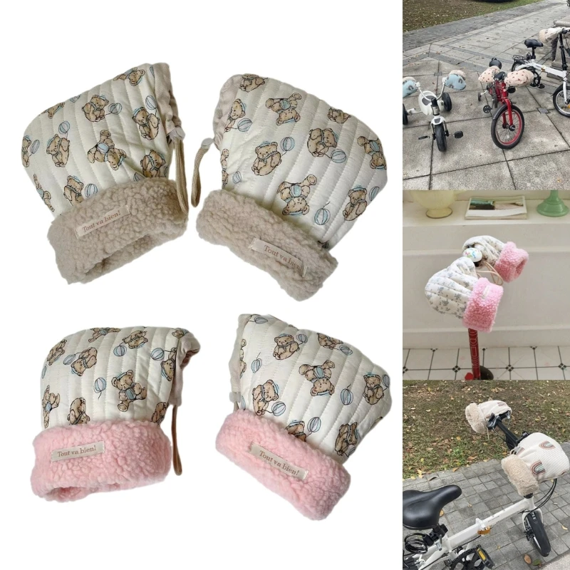 Winter Kids Skateborad Golves Baby Bike Mittens Thicken Warm Riding Golves for Indoor Oudoor Daily Wear DropShipping