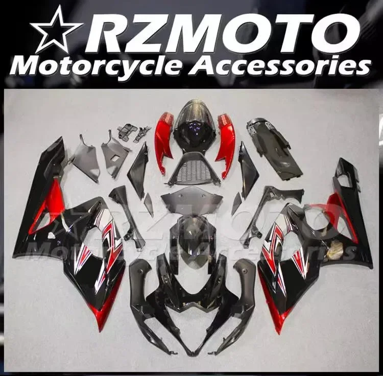 

4Gifts New ABS Whole Fairings kit Fitment For SUZUKI 1000 K5 2005 2006 05 06 Bodywork Set Cool Black Red
