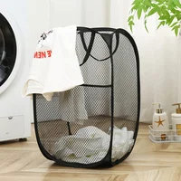 Folding Dirty Laundry Sorting Basket Washing Frame Bathroom Cloth Mesh Storage Bag Frame Bucket Laundry Organizers Storage Pouch 1