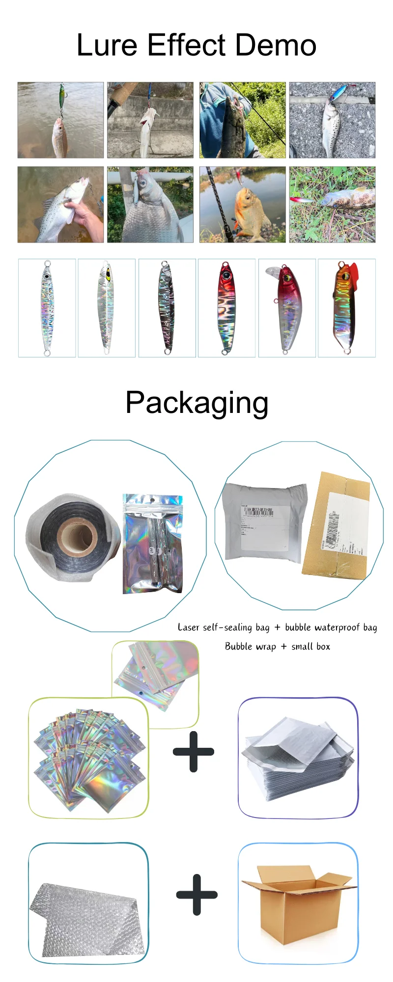 Neue 4CM 120M DIY Welligkeit Fisch Band Offwhite Zurück Heißer Stanzen Folie Angeln Locken Jig Köder holographische Papier Laser Film Hologramm – Detail 3