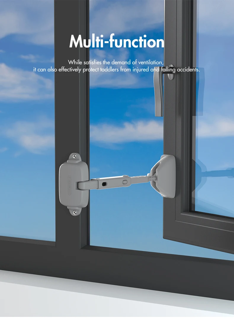 EUDEMON 1PC Kind Schutz Fenster Restrictor Einstellbare Fenster Lock Kind Sicherheit Stopper Fallen Prävention Schlösser Limiter – Detail 7