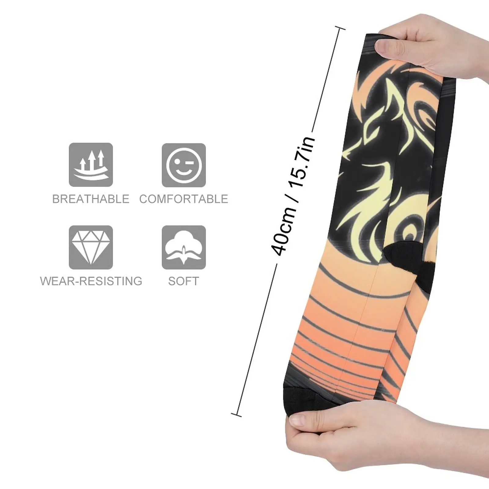 Ninetales Tribal Design Classic Socks Socks Women shoes