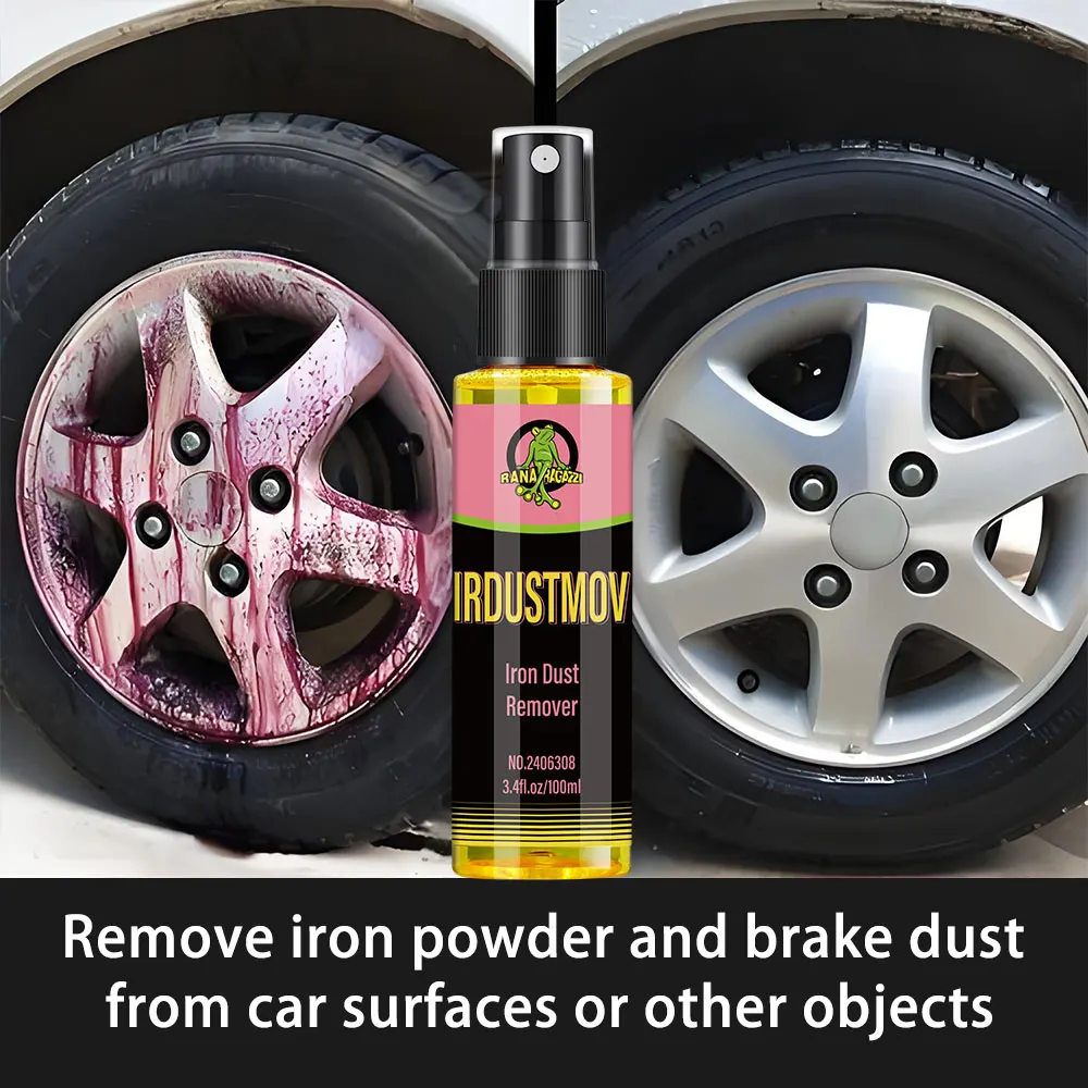 30/100ml Rust Remover Spray Metal Surface Chrome Paint Car Maintenance Iron Powder Cleaning Super Rust Remover Cleaner