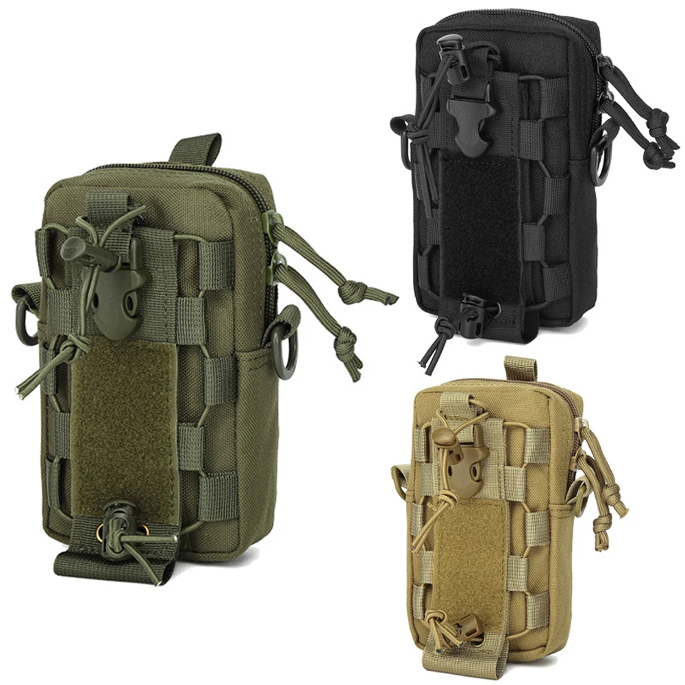 Outdoor Adventure Waist Pack Bag - Molle EDC Pouch & Water Bottle Carrier