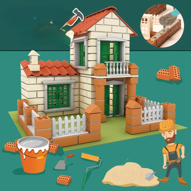 Little Bricklayer DIY House Simulation Mini House Building Serise DIY House Building Model Toys 5