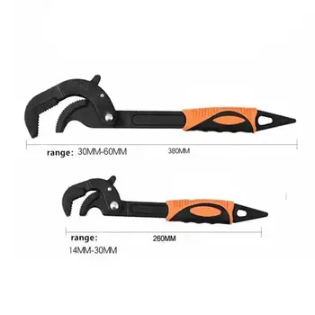 New 2pcs/set 14-30/30-60mm Multipurpose Hand Tools Universal Key Tube Open End Wrench Set High Carbon Steel Snap Grip Tool