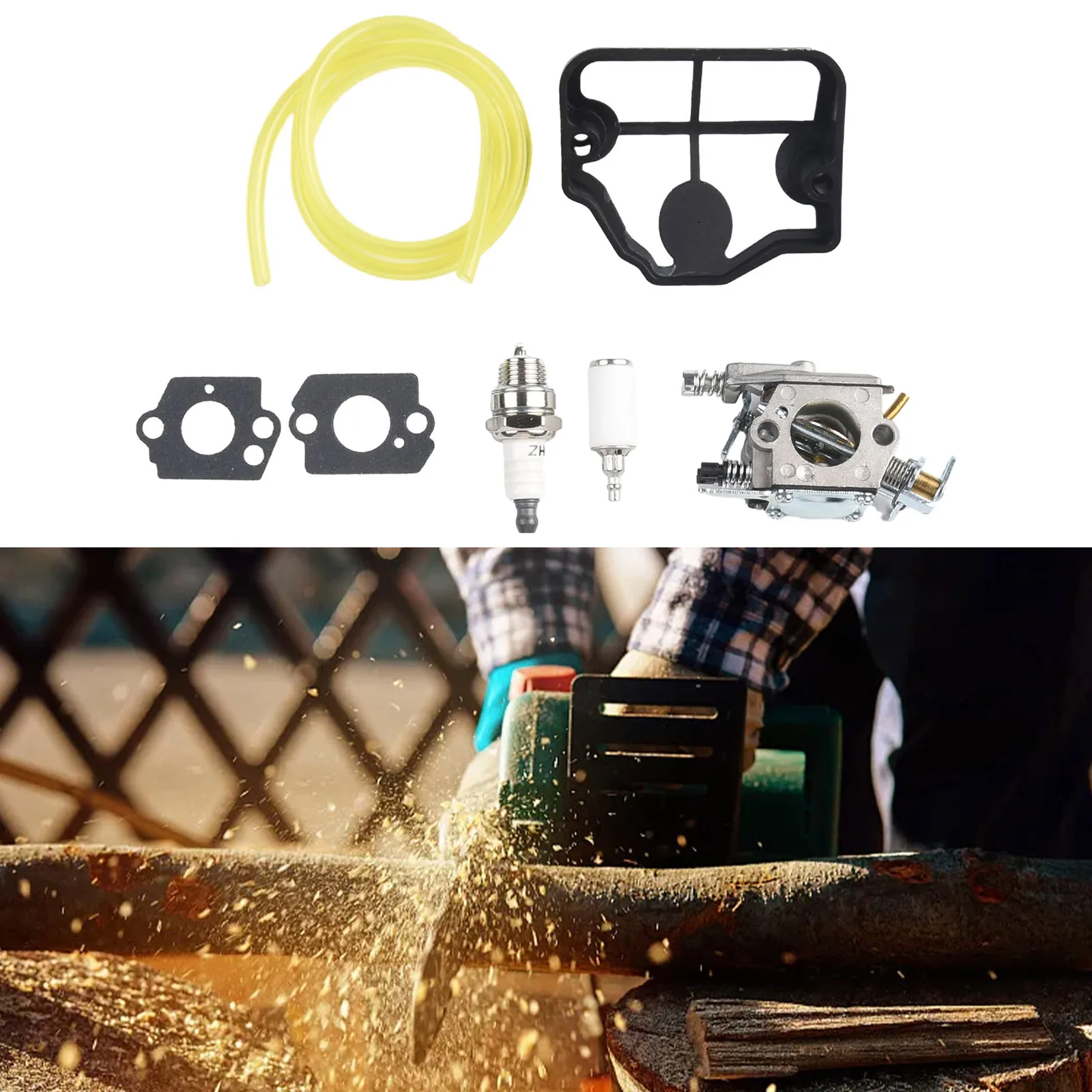 

1 комплект карбюратора топливный фильтр для бензопилы Husqvarna 36 41 136 137 141 142 для Zama C1Q-W29E Garden Power Tool Parts