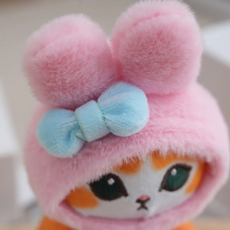 Wholesale 24pcs/lot 14cm Shark Kuromi Plush Keyring Toys Stuffed Shark Fried Shrimp Cat Animal Dolls Pendants key Chain gifts 6