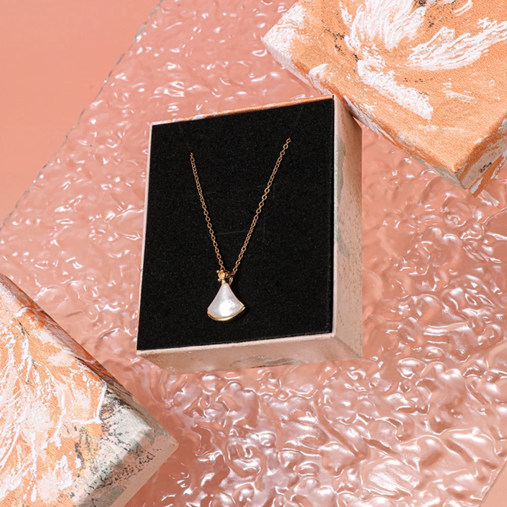 24 Stück Orange Schmuck-Geschenkboxen aus Papier für Ringe, Ohrstecker, Armbänder, Anhänger, Halsketten, Broschen – Verpackung und Schutz – Detail 7
