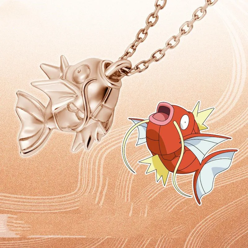 Ожерелье из аниме для женщин, ожерелья Magikarp, женская подвеска Magicarpe, модная подвеска на шею для пар, искусственные подарки, Coaplay Karpador