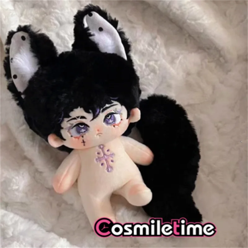 

Original No attributes Cute Plush 20cm Doll With ears Stuffed Dress Up Cosplay Children's Toys For Girl Anime Xmas Gifts