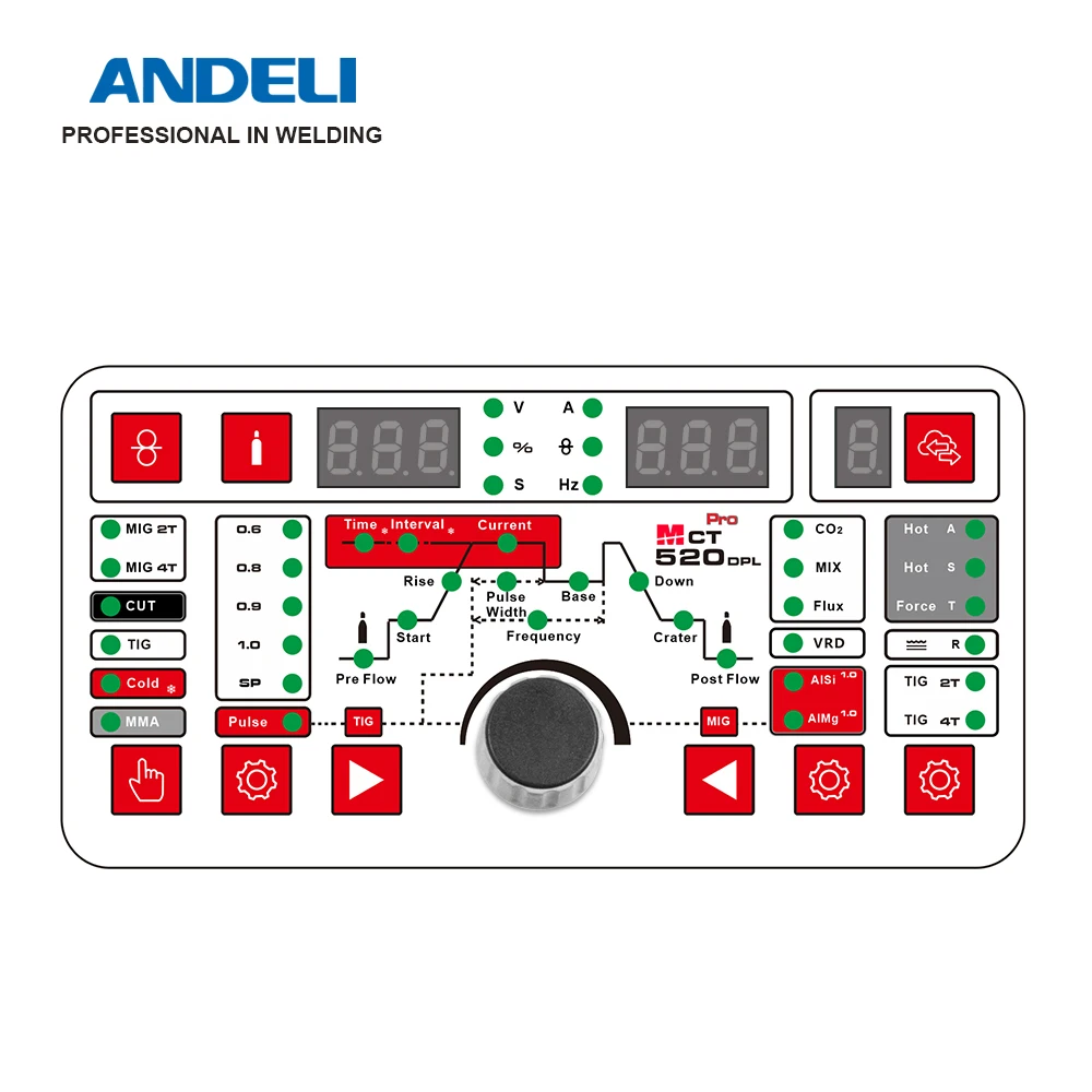 ANDEL MCT-520DPL PRO Aluminum 7 in 1 Welder