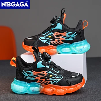 Boys Dragon Pattern Sneakers 1