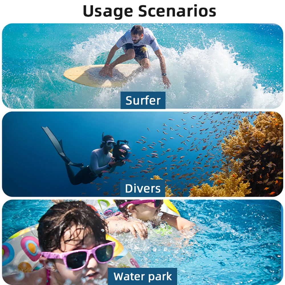 BRDRC 40 m wasserdichtes Gehäuse für DJI Osmo Pocket 3 Unterwasser-Tauchgehäuseabdeckung Schutzhülle Kamera Fotozubehör – Detail 2