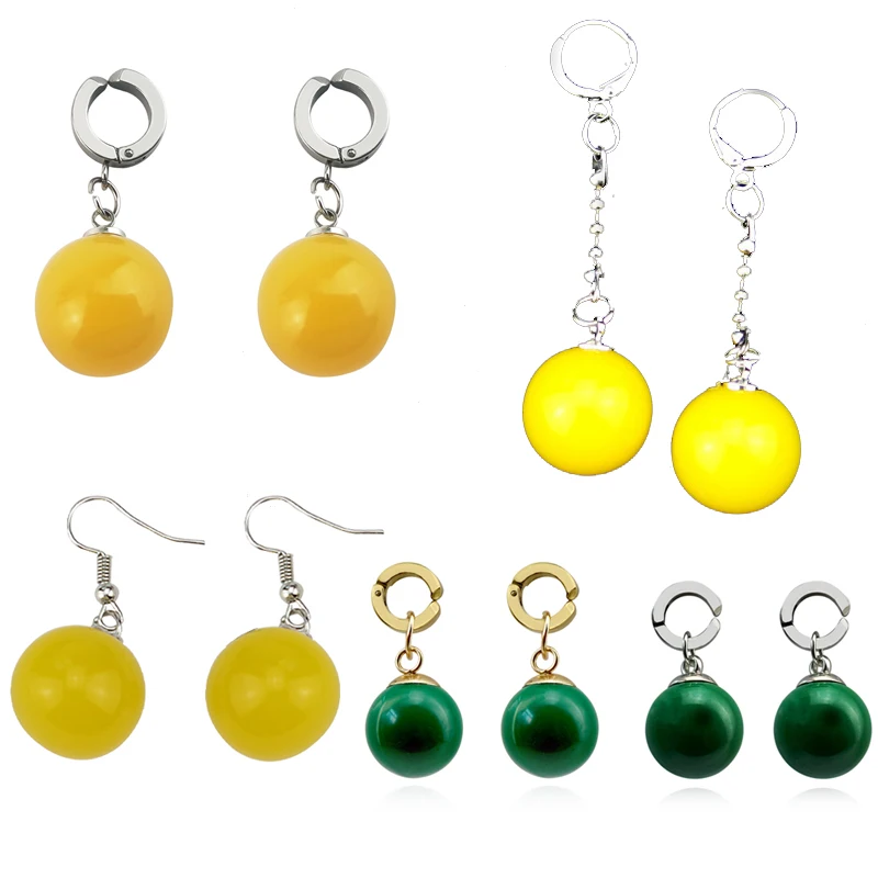  1 Pair of Anime Cartoon Vegetto Potara Ball Black Son Goku  Zamasu Cos Earrings Ear Clip Cuff: Clothing, Shoes & Jewelry