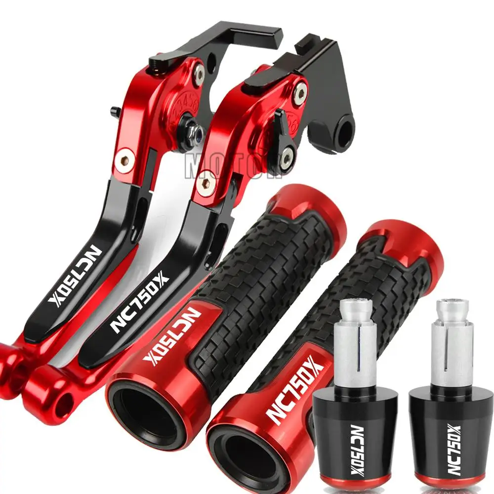 

New Motorcycle Extendable Aluminum Brake Clutch Lever Handlebar Handle Grips Ends For Honda NC 750X NC750X 2016 2017 2018 2019