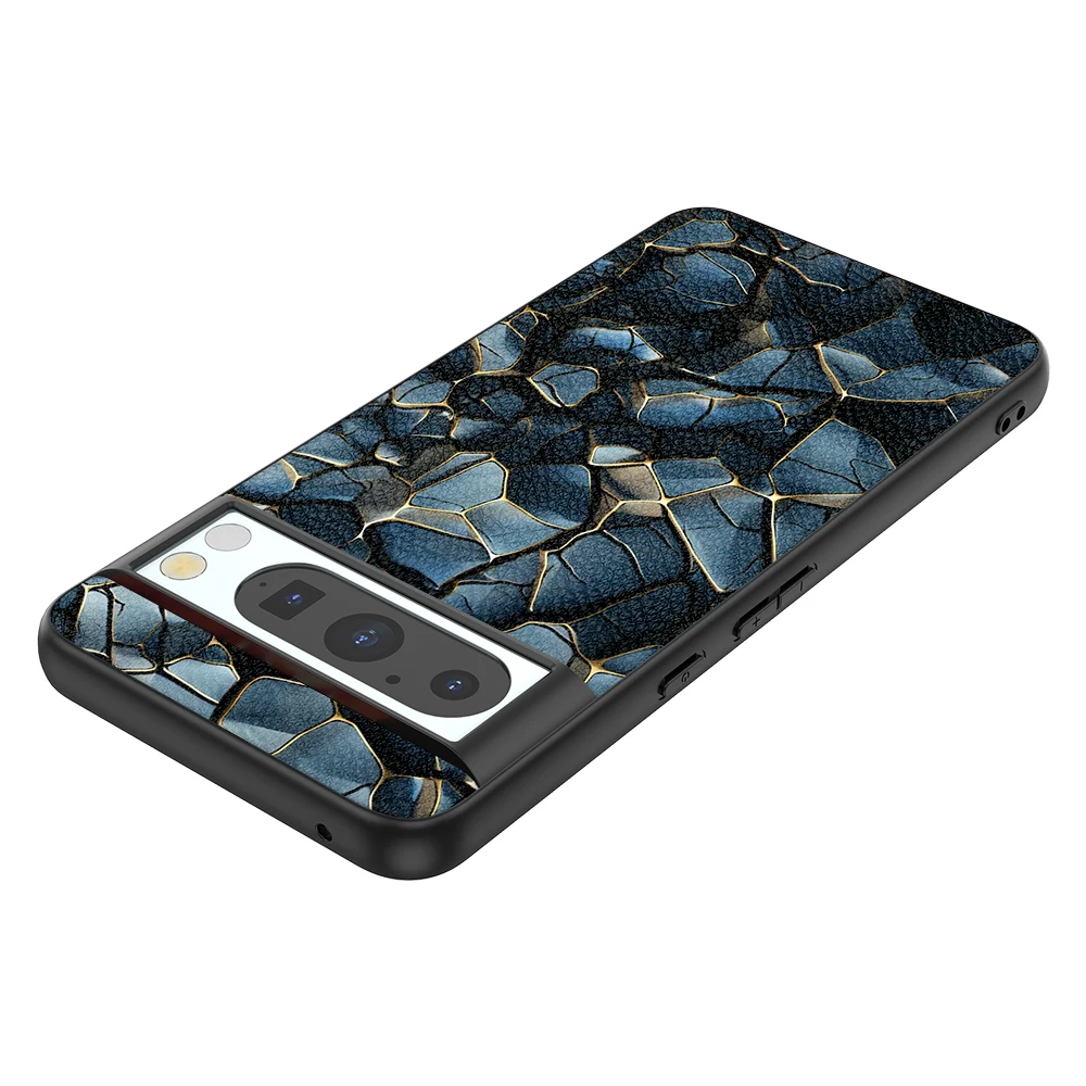 Back Cover Leather Case for Google Pixel 4 XL 4A 5 5A 5G 6 Pro 6A 7 Pro 7A 8 Pro 8A High Quality with Stone Texture Image Print - Image 3