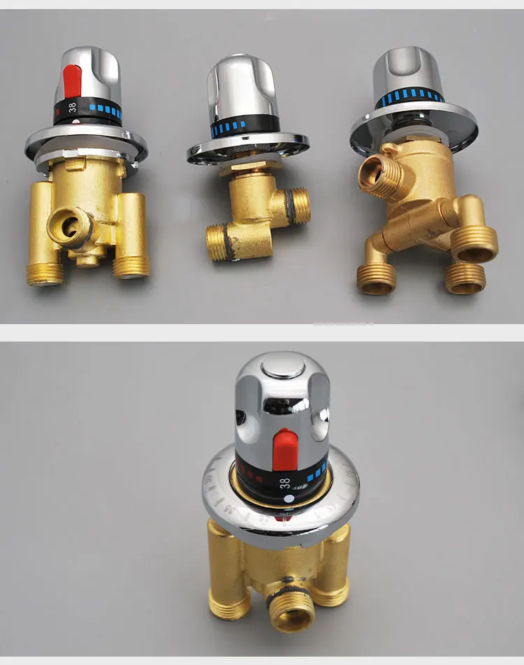 Description Picture 5 of itemBathtub split faucet jacuzzi faucet three-piece set of hot and cold water switch water diverter conversion valve fittings