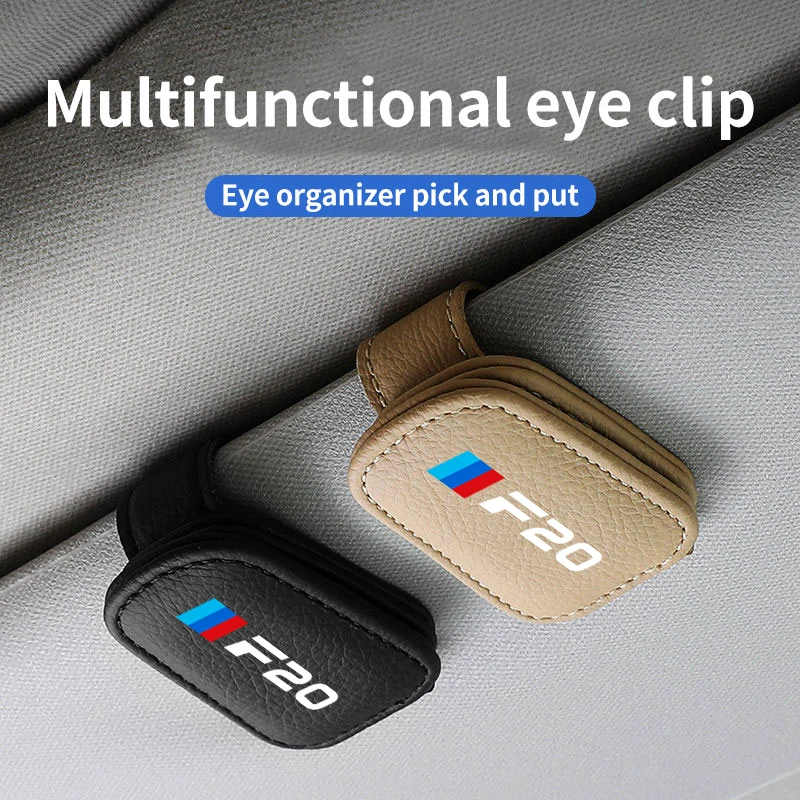 

For BMW F20 Car Eyeglass Holder Glasses Storage Clip Auto Sunglasses Holder Multifunction Glasses Accessories