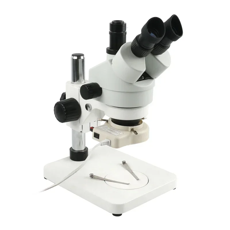 Simul Focal Industrial Trinocular Stereo Microscope Magnification Continuous Zoom 7X - 45X For LAB Phone PCB Repair Soldering 3