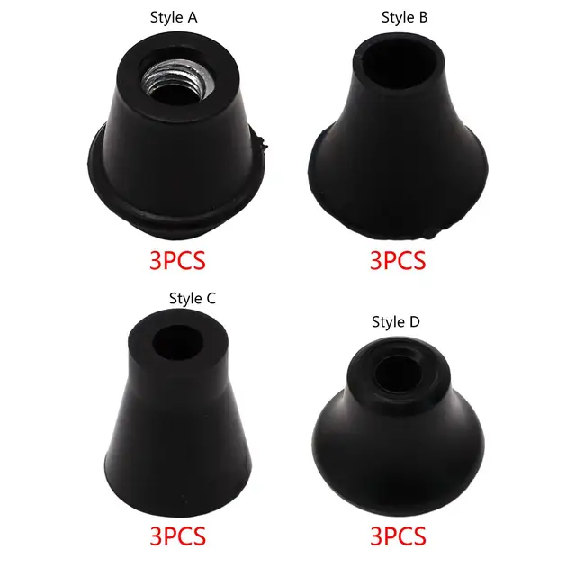 Floor Tom Legs 3-Pack Drum Leg Tips - Anti-Skid Floor Tom Feet