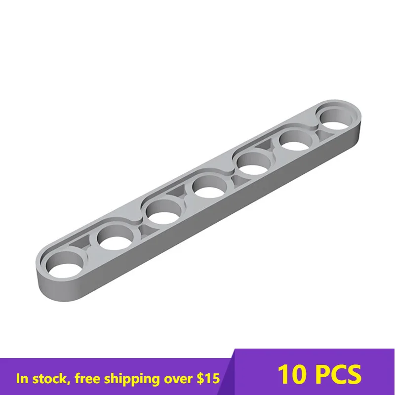 

10PCS Bricks 32065 1x7 With Hole Arm (Thin) Creative Building Block Model Kids DIY High-Tech Brick Parts Toy Birthday Best Gifts