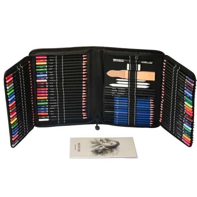 145pcs Professional Painting Sketch Set Drawing Pencils Set Wood Pencil Tool Kit Artist Student special Art Brush Art Supplies 5