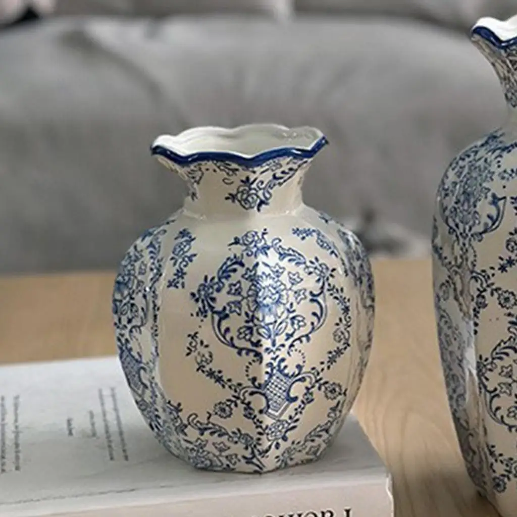 Ceramic Flower Vase Decor Unique Multifunctional Modern Decorative Flower Arrangement for Bedroom Desktop Entryway Table Office