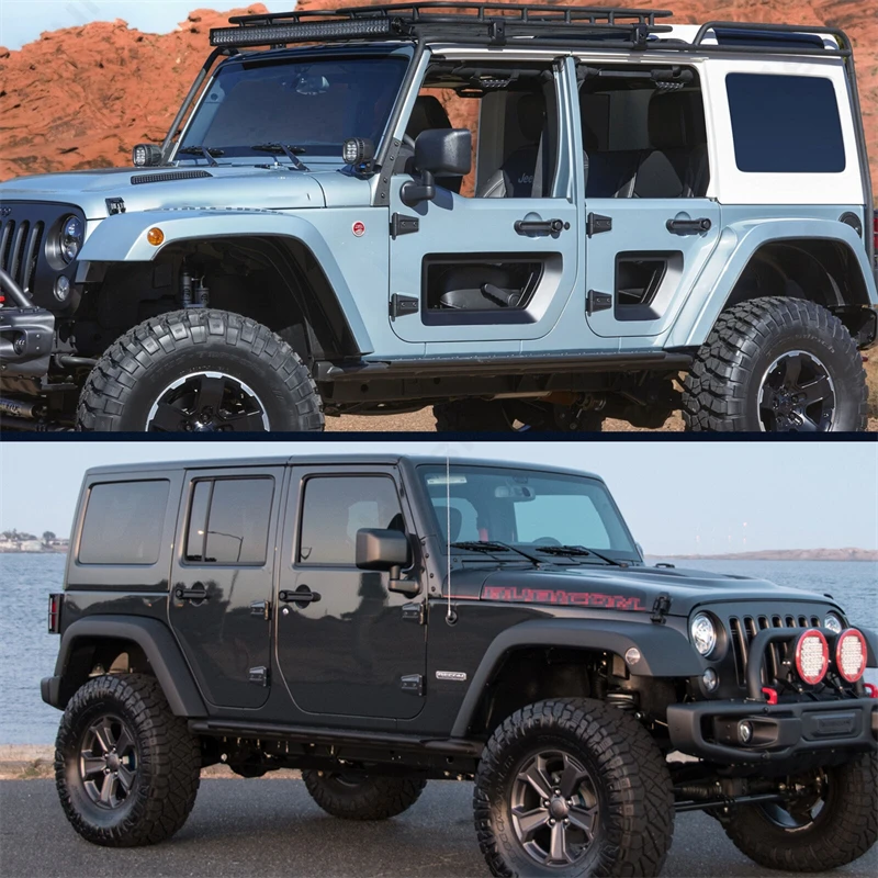Left Side Power Heated Mirror For 2014 Jeep Wrangler (JK) - Manual Folding, Textured Black 7 thumbnail image