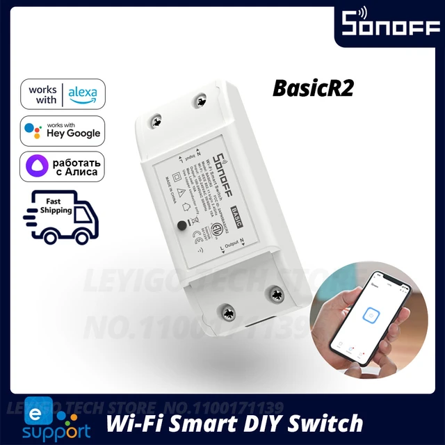 Itead SONOFF Basic R2 Mini DIY Module Wifi Light Switch Wireless APP Remote  Control Switch 220V Smart Home Electrical Switches