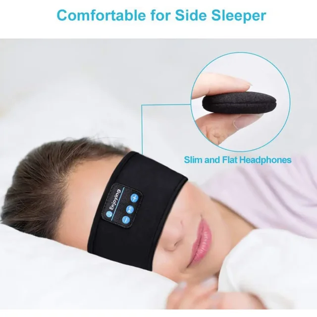 2025 Bluetooth Sports Sleeping Headband Earphones 4
