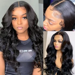 13x4 HD Transparent Lace Body Wave Lace Front Human Hair Wigs Frontal Wig For Women Brazilian Remy PrePlucked Wig With Baby Hair