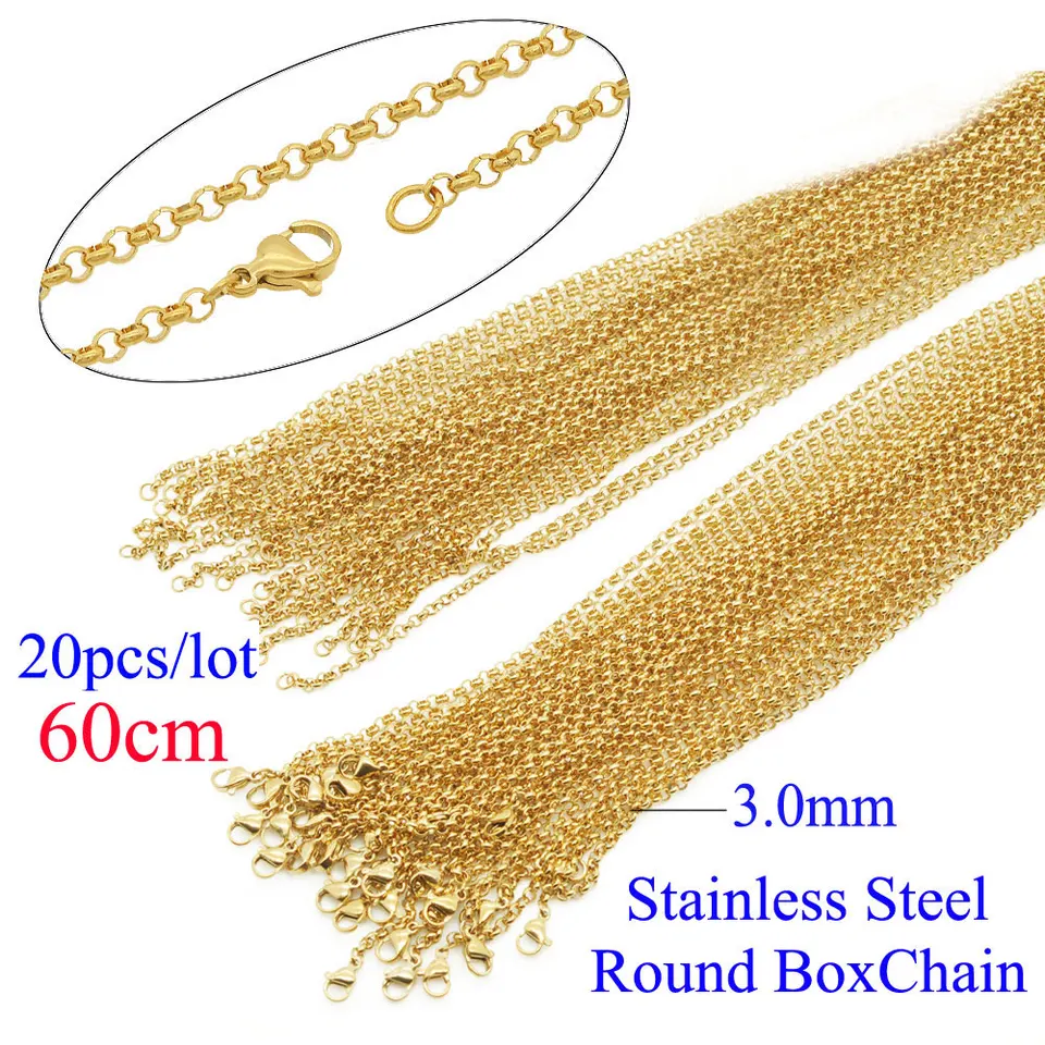 30 Feet Stainless Steel Chain Bulk Wholesale, Rectangle Box Chain Gold  Color, Rectangle Link Chain for Jewelry Making - AliExpress