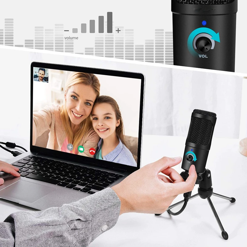 전문 USB 노래 게임 스트리밍 녹음 스튜디오 비디오 Microfon 콘덴서 마이크 PC 컴퓨터