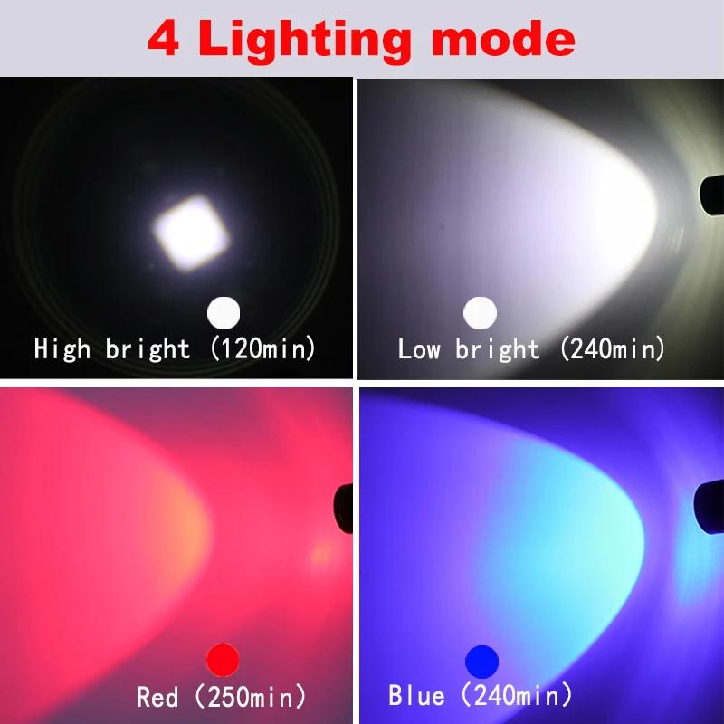 Archon D12u Rotating Zoom 6500k White 1200 Lumens Diving Light Red Focus Light Scuba Diving Underwater Photography Torch