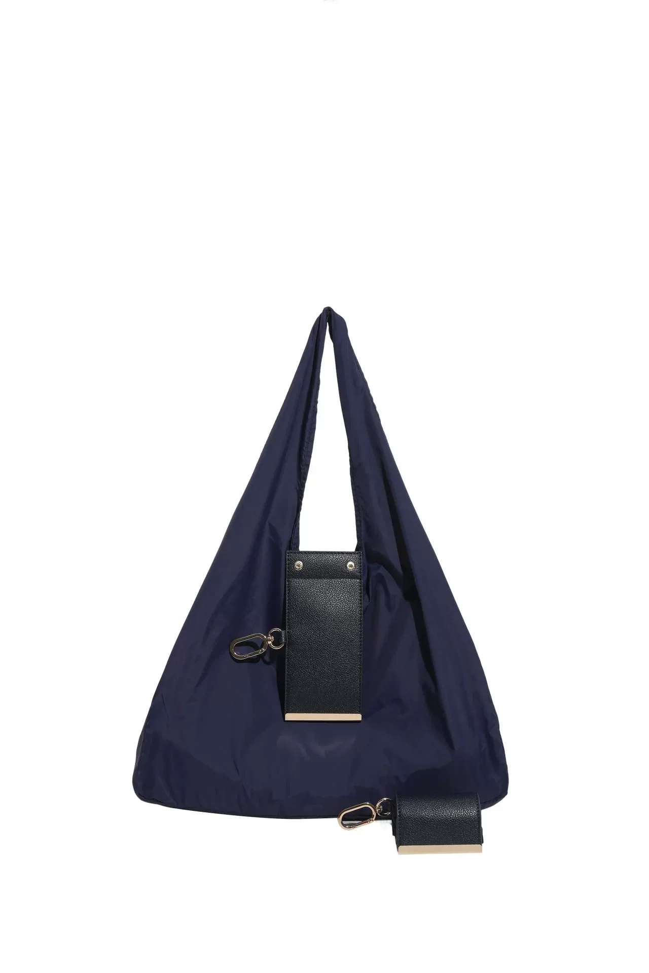 Eco-Friendly Reusable Keychain Tote Bag with Key Ring - Large Capacity, Lightweight, and Foldable Shopping Bag