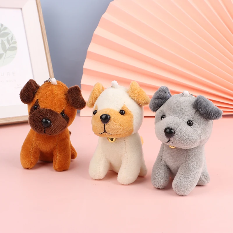 Cute Wolfhound Plush Toy Cartoon Wolf Dog Pendant Soft Stuffed Doll Keychain Backpack Car Bag Key Ring Decor Kid Gift