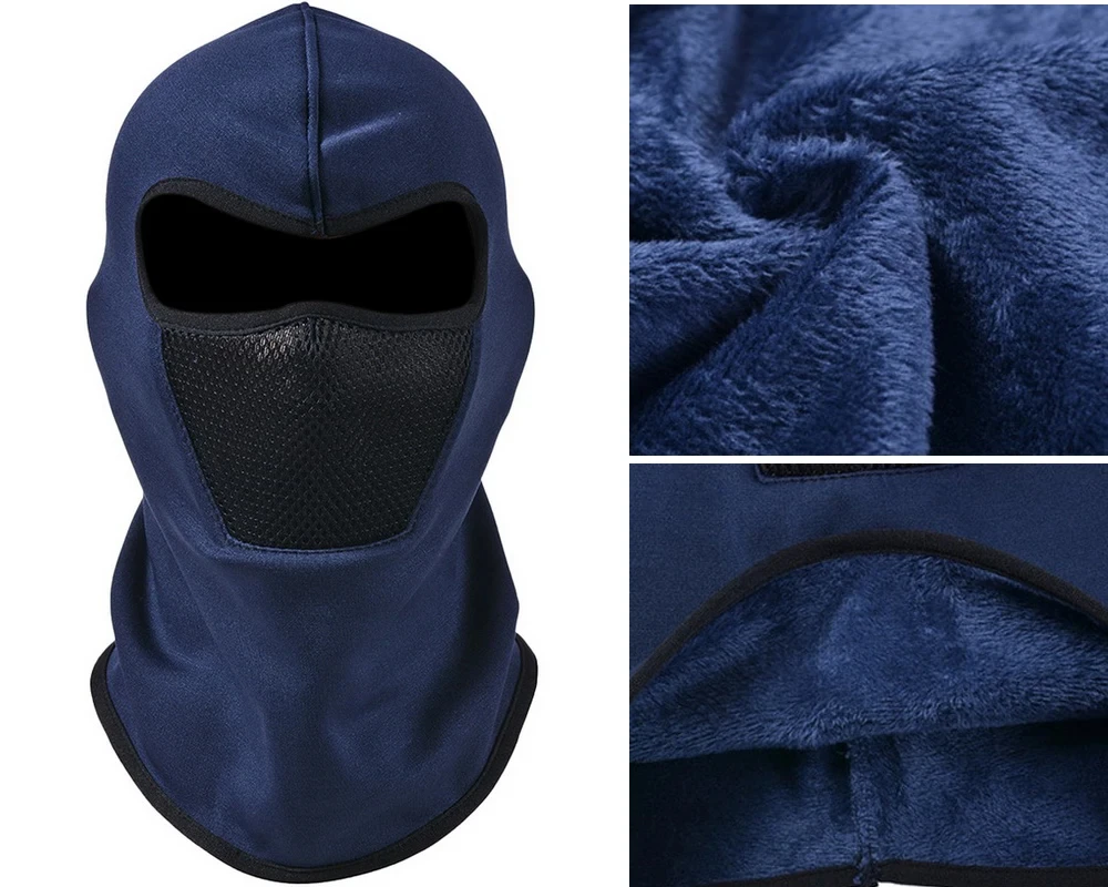 Pasamontañas térmico de invierno para ciclismo, máscara de cara completa cálida para deportes al aire libre, motocicleta, esquí, pesca, caza, bufanda de forro polar, gorro, Bandana