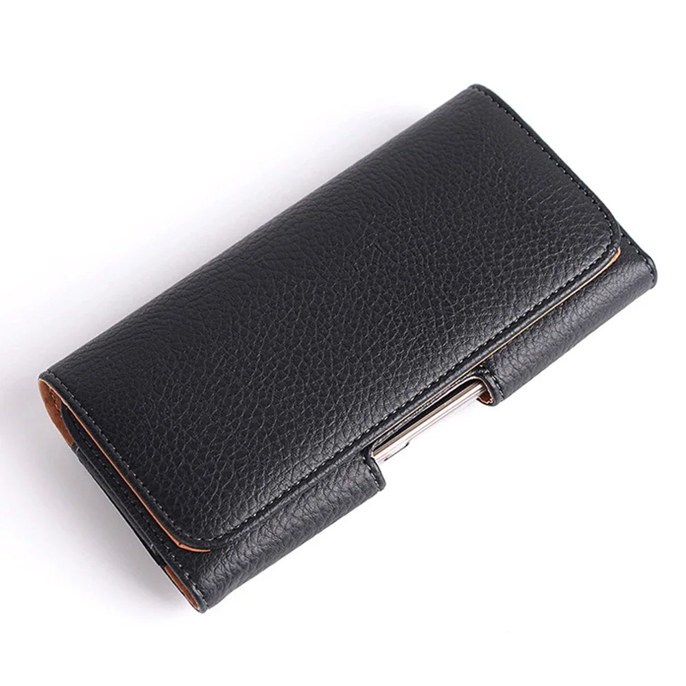 Premium PU Leather Phone Holster with Belt Clip and Waist Pouch
