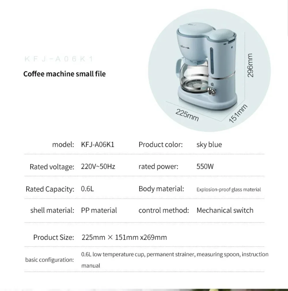 mini cafeteira americana gotejamento automatico pequeno domestico 05