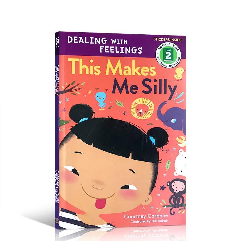 

Milu Original English This Makes Me Silly Children's Emotional Expression Character Development Story Book Toddler Psychology