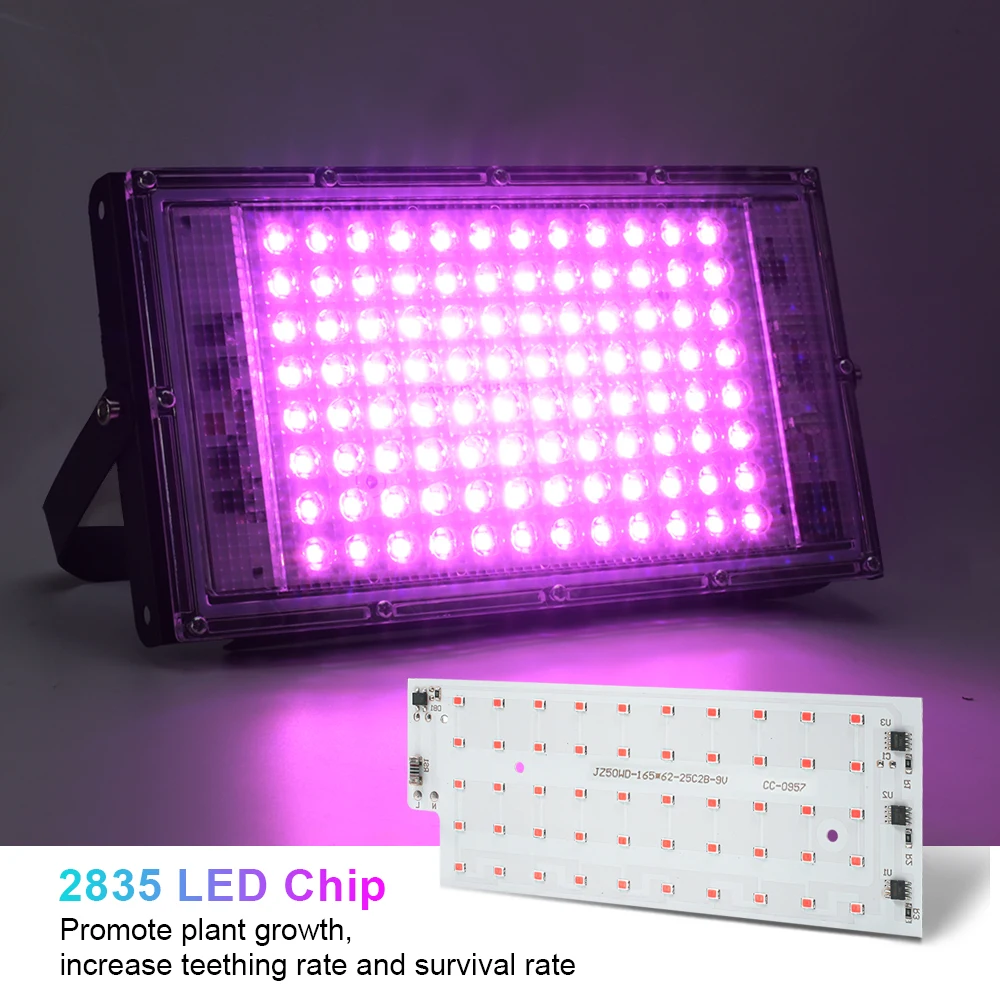 Sl Led Grow Light 50w 100w Floodlight Full Spectrum Lamp Hydroponic
