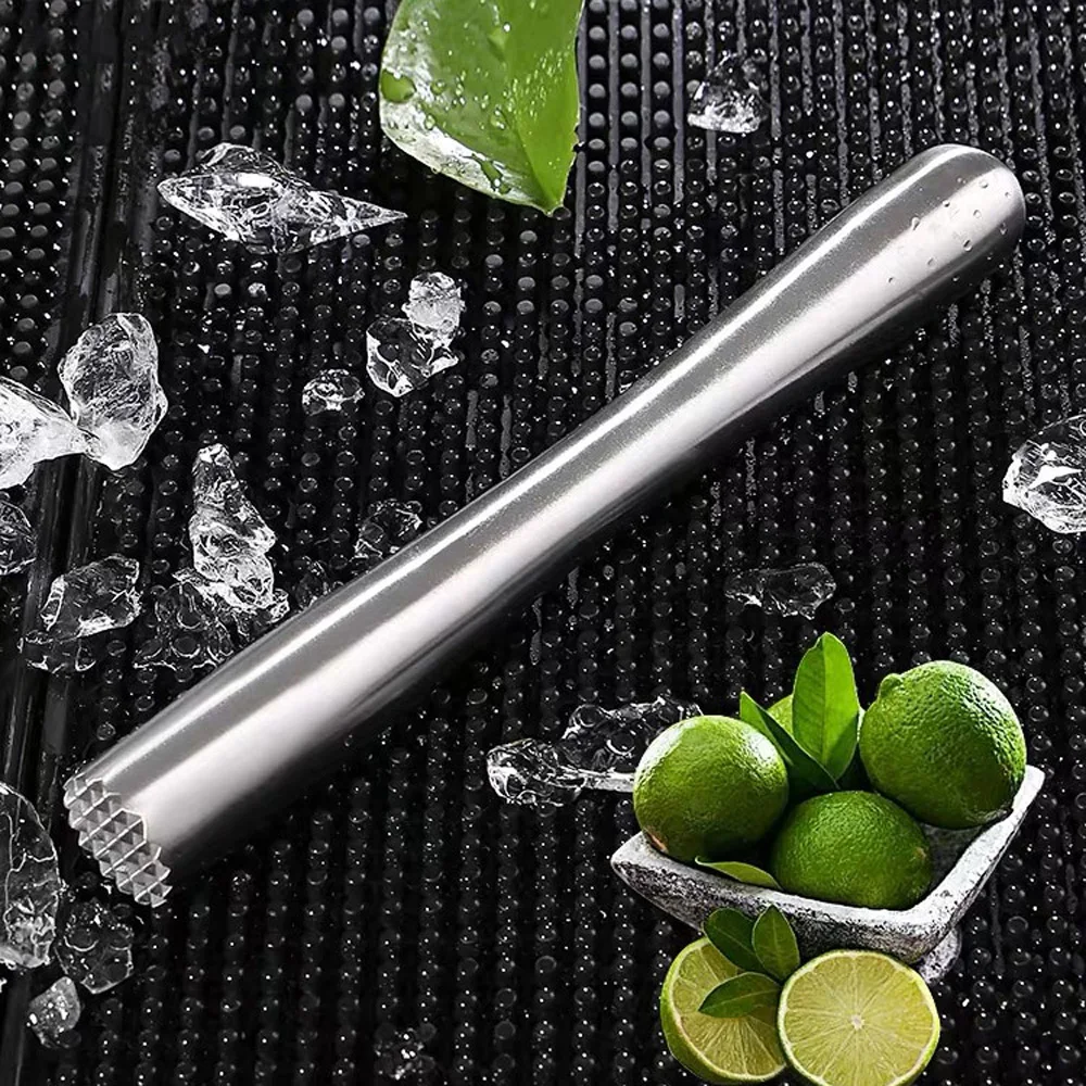Durable Stainless Steel Ice Crusher Crushed Barware Crushing Hammer Bar Tool Cocktail Muddler Wine Mixing Stick