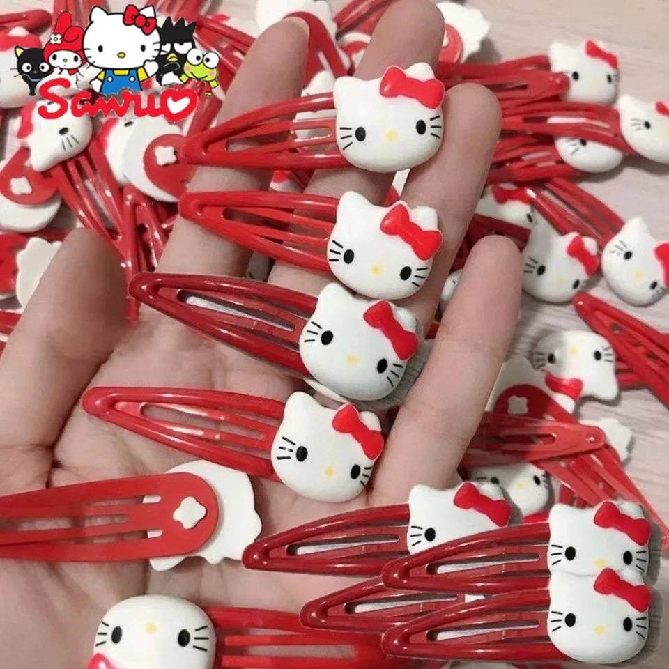 

Sanrio Kuromi Hello Kitty Melody Cinnamoroll Pochacco BB Clip Cartoon Hairpin Women's Clip Versatile Hair Accessories for KIds